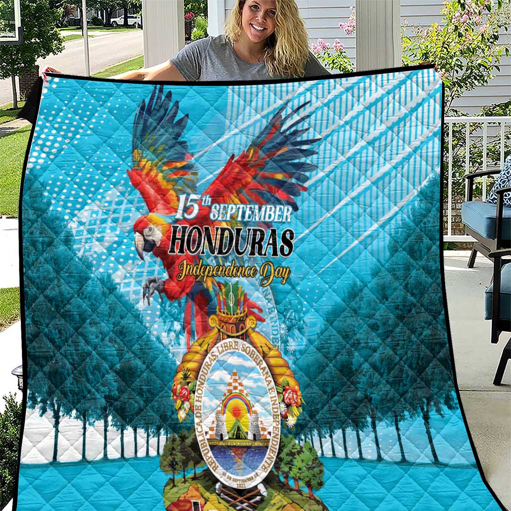 Honduras Independence Day 1821 Quilt Libre Soberana e Independiente - Wonder Print Shop