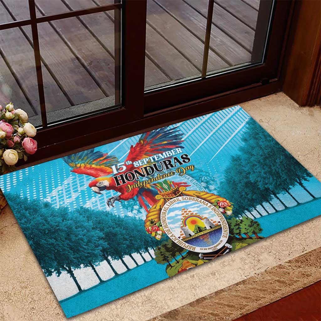 Honduras Independence Day 1821 Rubber Doormat Libre Soberana e Independiente - Wonder Print Shop