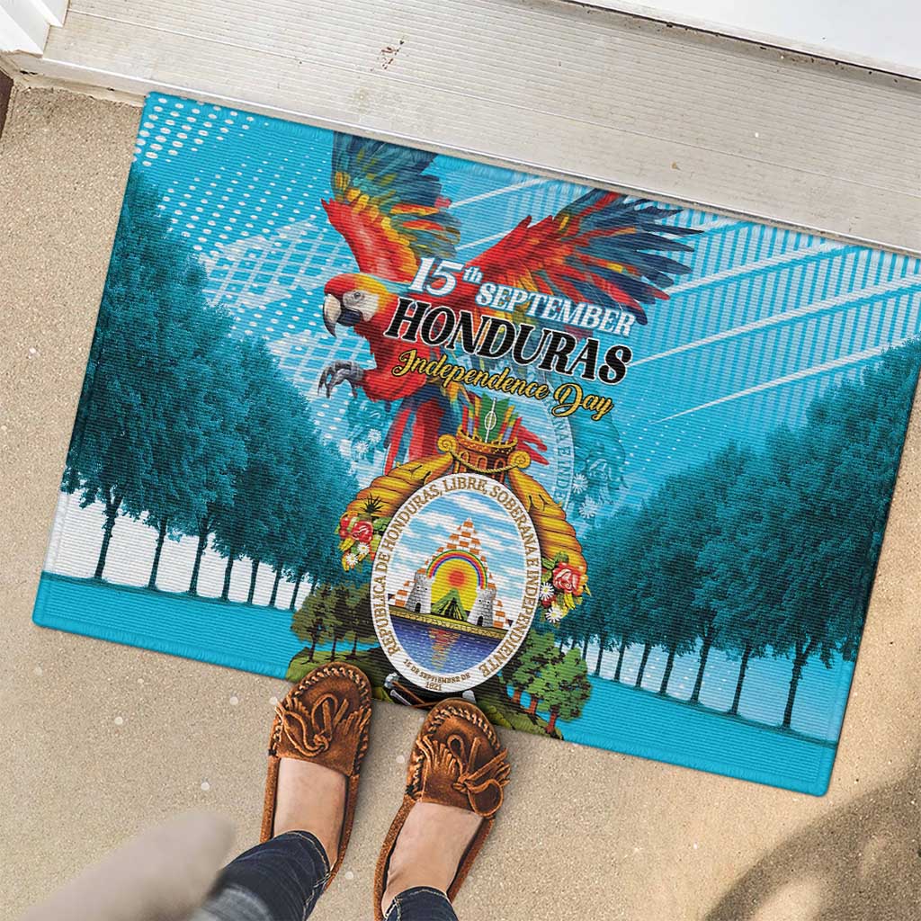 Honduras Independence Day 1821 Rubber Doormat Libre Soberana e Independiente - Wonder Print Shop