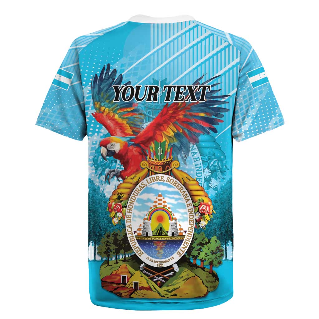 Personalized Honduras Independence Day 1821 Rugby Jersey Libre Soberana e Independiente - Wonder Print Shop