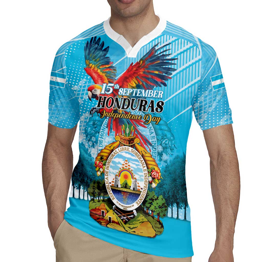 Personalized Honduras Independence Day 1821 Rugby Jersey Libre Soberana e Independiente - Wonder Print Shop