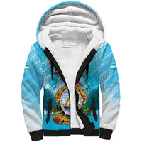 Personalized Honduras Independence Day 1821 Sherpa Hoodie Libre Soberana e Independiente - Wonder Print Shop