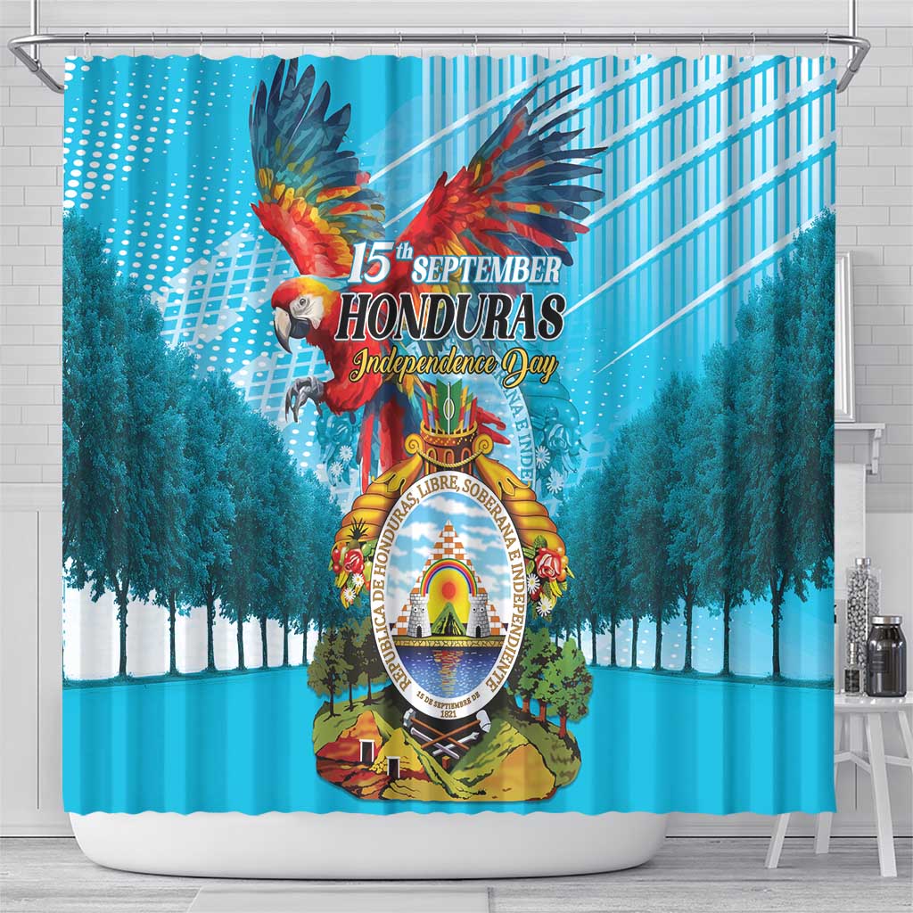 Honduras Independence Day 1821 Shower Curtain Libre Soberana e Independiente - Wonder Print Shop