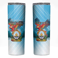 Personalized Honduras Independence Day 1821 Skinny Tumbler Libre Soberana e Independiente - Wonder Print Shop