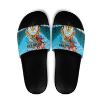 Honduras Independence Day 1821 Slide Sandals Libre Soberana e Independiente - Wonder Print Shop