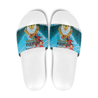 Honduras Independence Day 1821 Slide Sandals Libre Soberana e Independiente - Wonder Print Shop