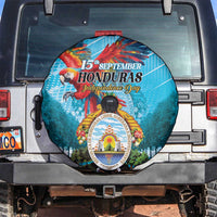 Honduras Independence Day 1821 Spare Tire Cover Libre Soberana e Independiente - Wonder Print Shop