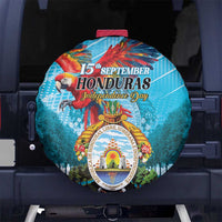 Honduras Independence Day 1821 Spare Tire Cover Libre Soberana e Independiente - Wonder Print Shop