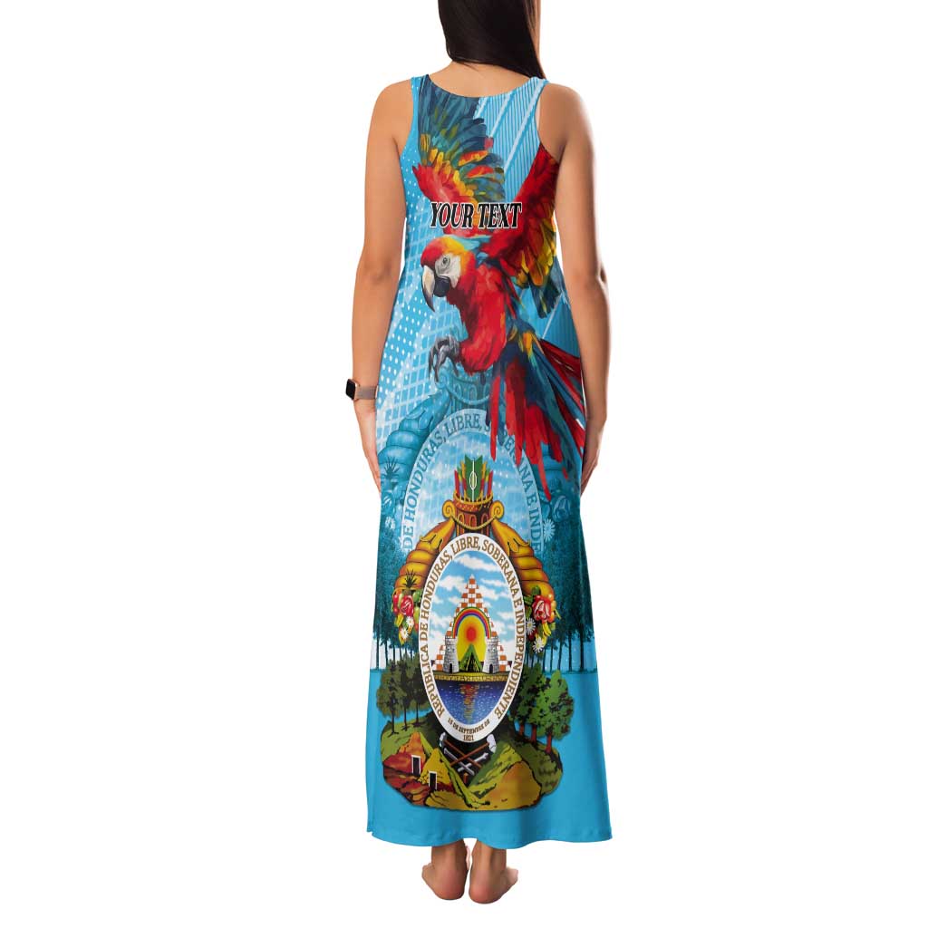 Personalized Honduras Independence Day 1821 Tank Maxi Dress Libre Soberana e Independiente - Wonder Print Shop