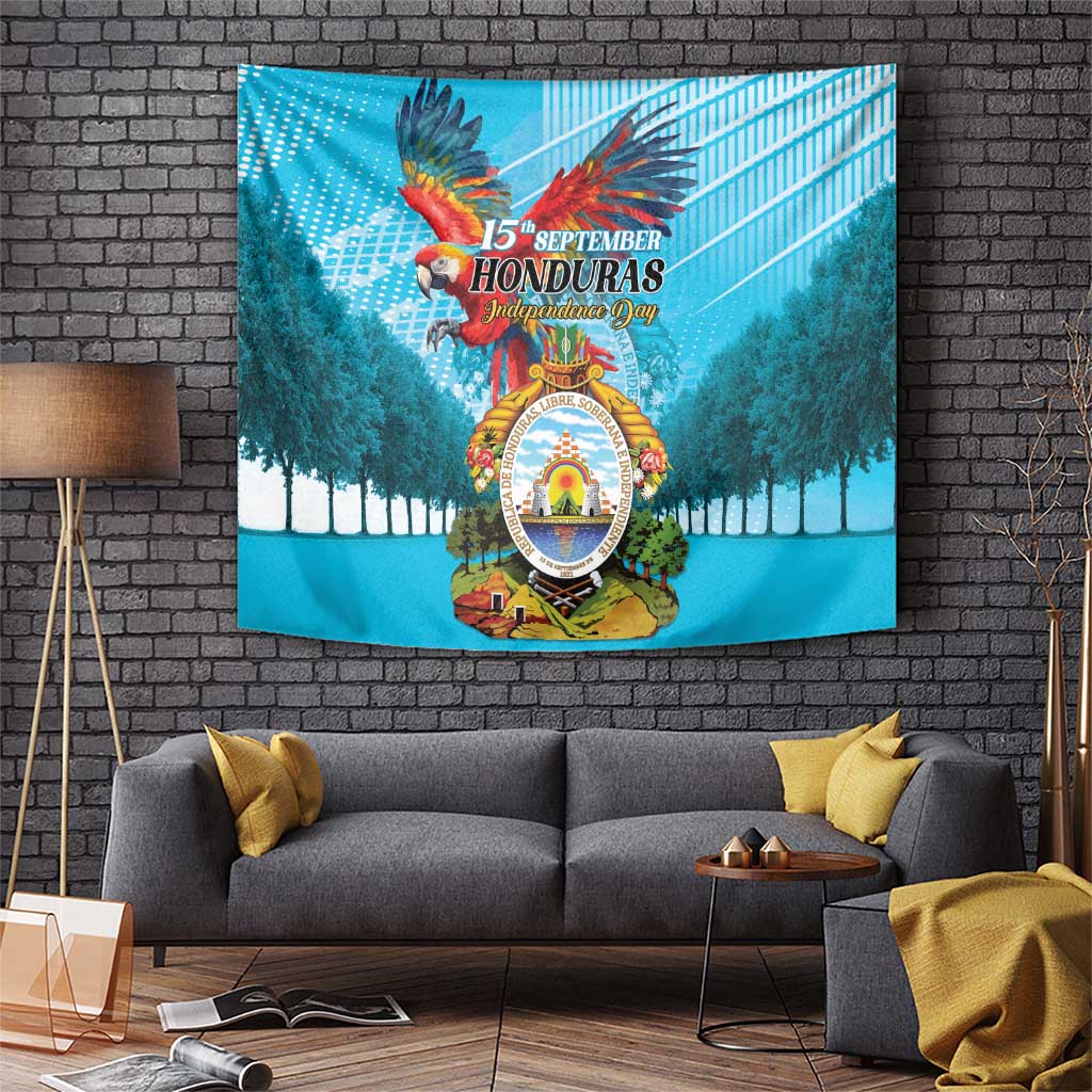 Honduras Independence Day 1821 Tapestry Libre Soberana e Independiente - Wonder Print Shop