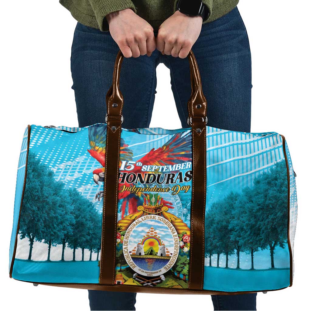 Honduras Independence Day 1821 Travel Bag Libre Soberana e Independiente - Wonder Print Shop