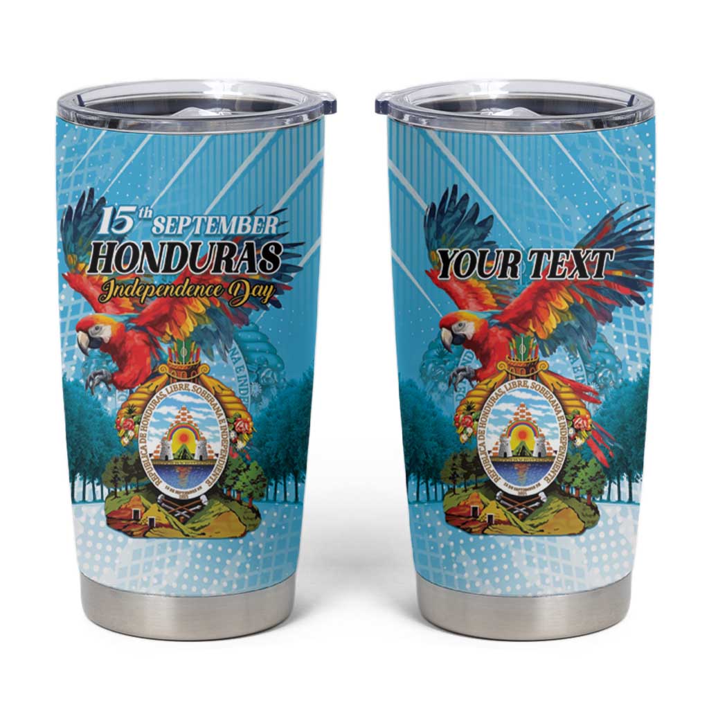 Personalized Honduras Independence Day 1821 Tumbler Cup Libre Soberana e Independiente - Wonder Print Shop