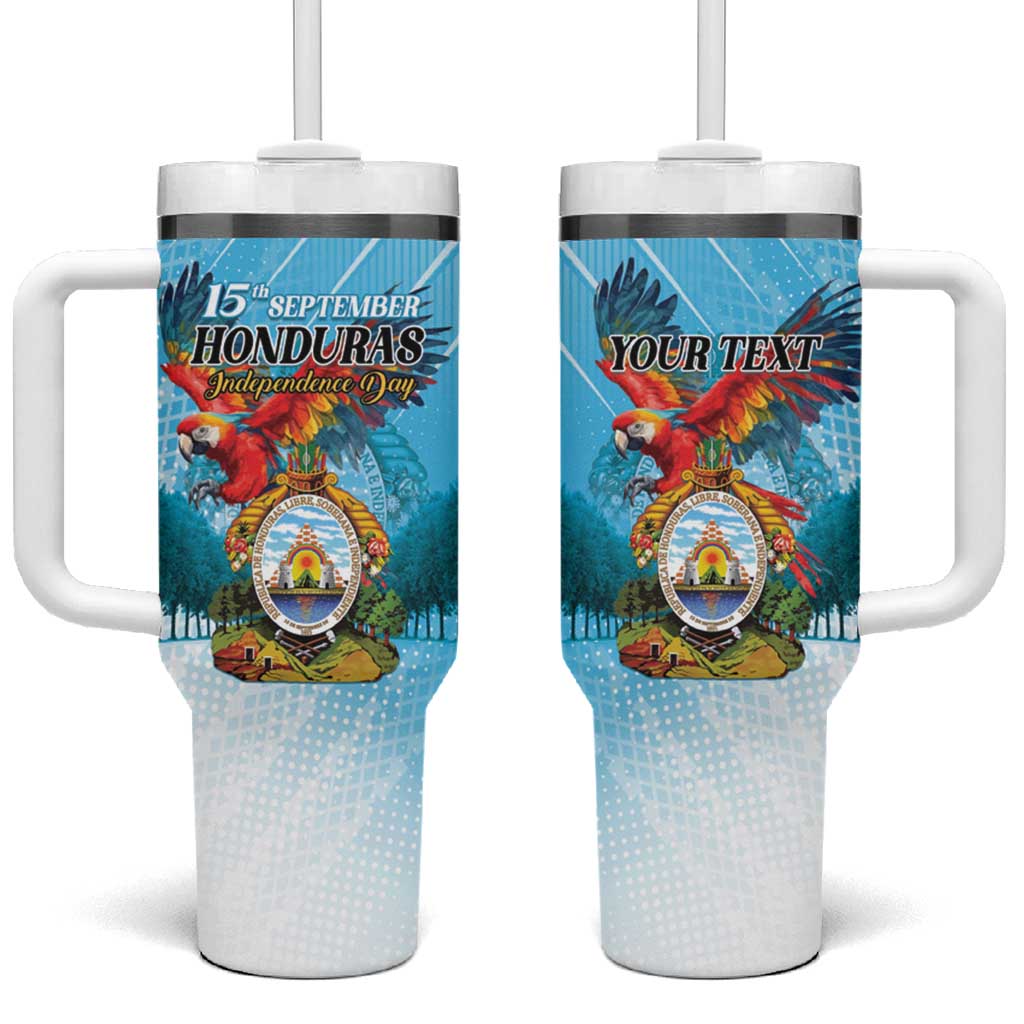Personalized Honduras Independence Day 1821 Tumbler With Handle Libre Soberana e Independiente - Wonder Print Shop