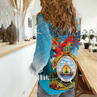 Personalized Honduras Independence Day 1821 Women Casual Shirt Libre Soberana e Independiente - Wonder Print Shop