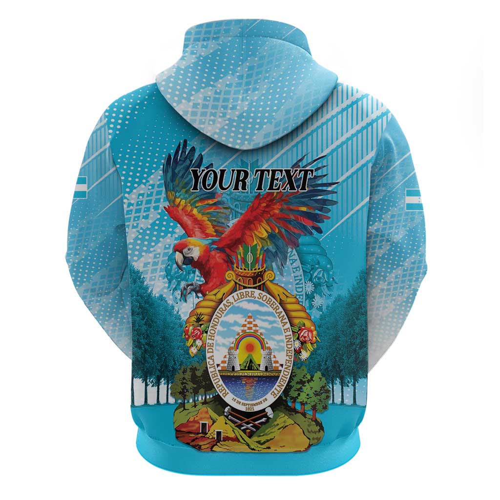 Personalized Honduras Independence Day 1821 Zip Hoodie Libre Soberana e Independiente - Wonder Print Shop
