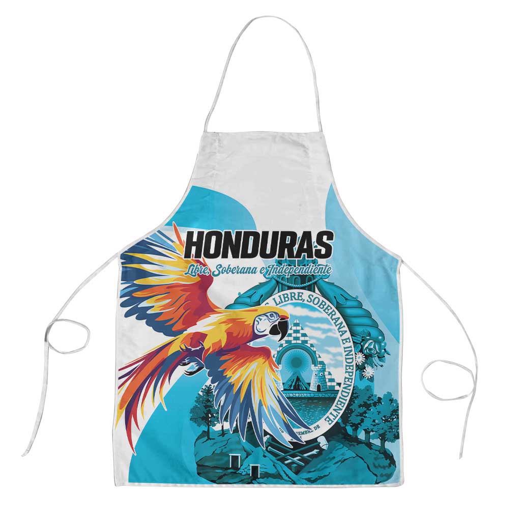 Honduras 1821 Apron Scarlet Macaw Sky Blue Color - Wonder Print Shop