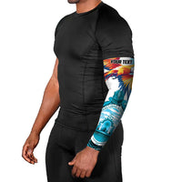 Honduras 1821 Arm Sleeves Scarlet Macaw Sky Blue Color - Wonder Print Shop