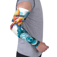 Honduras 1821 Arm Sleeves Scarlet Macaw Sky Blue Color - Wonder Print Shop