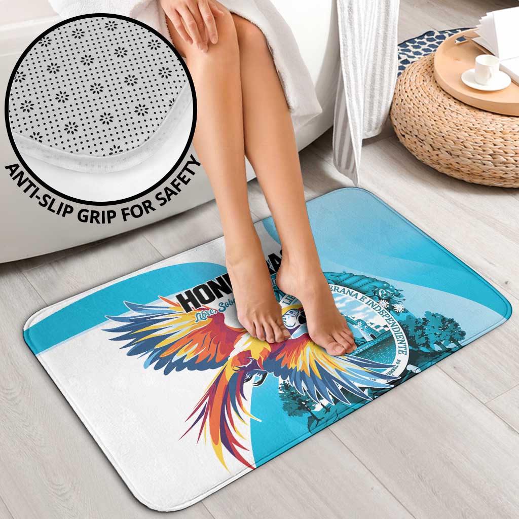 Honduras 1821 Bathroom Set Scarlet Macaw Sky Blue Color - Wonder Print Shop