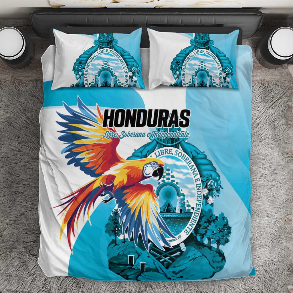 Honduras 1821 Bedding Set Scarlet Macaw Sky Blue Color - Wonder Print Shop