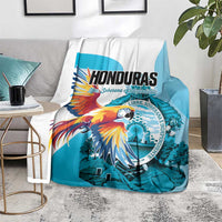 Honduras 1821 Blanket Scarlet Macaw Sky Blue Color - Wonder Print Shop