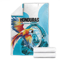 Honduras 1821 Blanket Scarlet Macaw Sky Blue Color - Wonder Print Shop