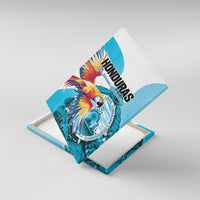 Honduras 1821 Canvas Wall Art Scarlet Macaw Sky Blue Color - Wonder Print Shop