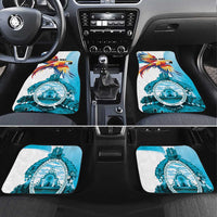 Honduras 1821 Car Mats Scarlet Macaw Sky Blue Color - Wonder Print Shop