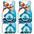 Honduras 1821 Car Mats Scarlet Macaw Sky Blue Color - Wonder Print Shop