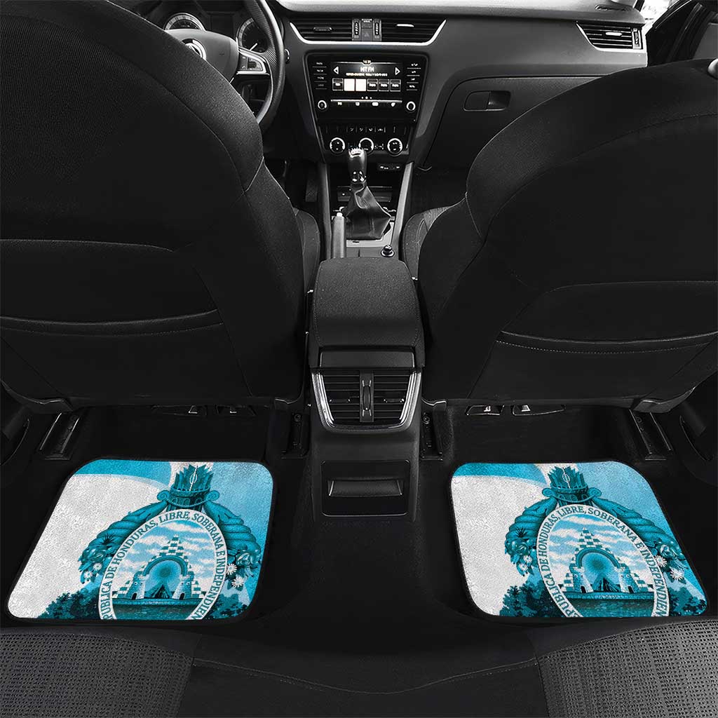 Honduras 1821 Car Mats Scarlet Macaw Sky Blue Color - Wonder Print Shop