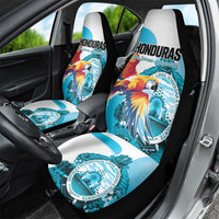 Honduras 1821 Car Seat Cover Scarlet Macaw Sky Blue Color - Wonder Print Shop