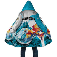 Personalized Honduras 1821 Cloak Scarlet Macaw Sky Blue Color - Wonder Print Shop