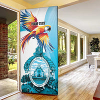 Honduras 1821 Door Cover Scarlet Macaw Sky Blue Color - Wonder Print Shop