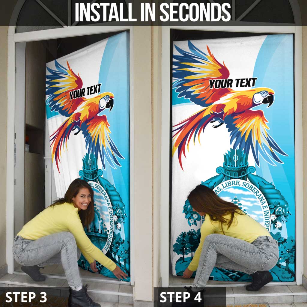 Honduras 1821 Door Cover Scarlet Macaw Sky Blue Color - Wonder Print Shop