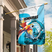Honduras 1821 Garden Flag Scarlet Macaw Sky Blue Color - Wonder Print Shop