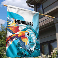 Honduras 1821 Garden Flag Scarlet Macaw Sky Blue Color - Wonder Print Shop