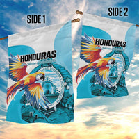 Honduras 1821 Garden Flag Scarlet Macaw Sky Blue Color - Wonder Print Shop