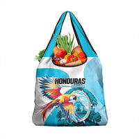 Honduras 1821 Grocery Bag Scarlet Macaw Sky Blue Color - Wonder Print Shop