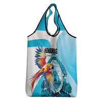 Honduras 1821 Grocery Bag Scarlet Macaw Sky Blue Color - Wonder Print Shop