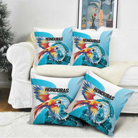 Honduras 1821 Pillow Cover Scarlet Macaw Sky Blue Color - Wonder Print Shop