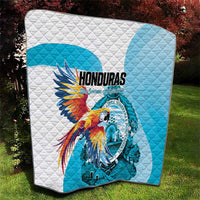 Honduras 1821 Quilt Scarlet Macaw Sky Blue Color - Wonder Print Shop