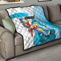 Honduras 1821 Quilt Scarlet Macaw Sky Blue Color - Wonder Print Shop