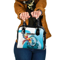 Honduras 1821 Shoulder Handbag Scarlet Macaw Sky Blue Color - Wonder Print Shop