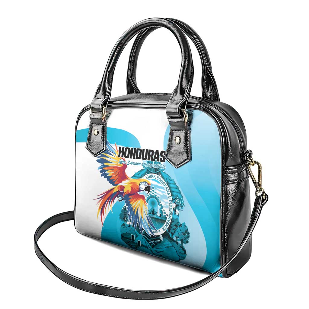 Honduras 1821 Shoulder Handbag Scarlet Macaw Sky Blue Color - Wonder Print Shop