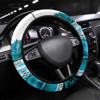 Honduras 1821 Steering Wheel Cover Scarlet Macaw Sky Blue Color - Wonder Print Shop