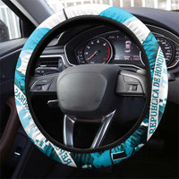 Honduras 1821 Steering Wheel Cover Scarlet Macaw Sky Blue Color - Wonder Print Shop
