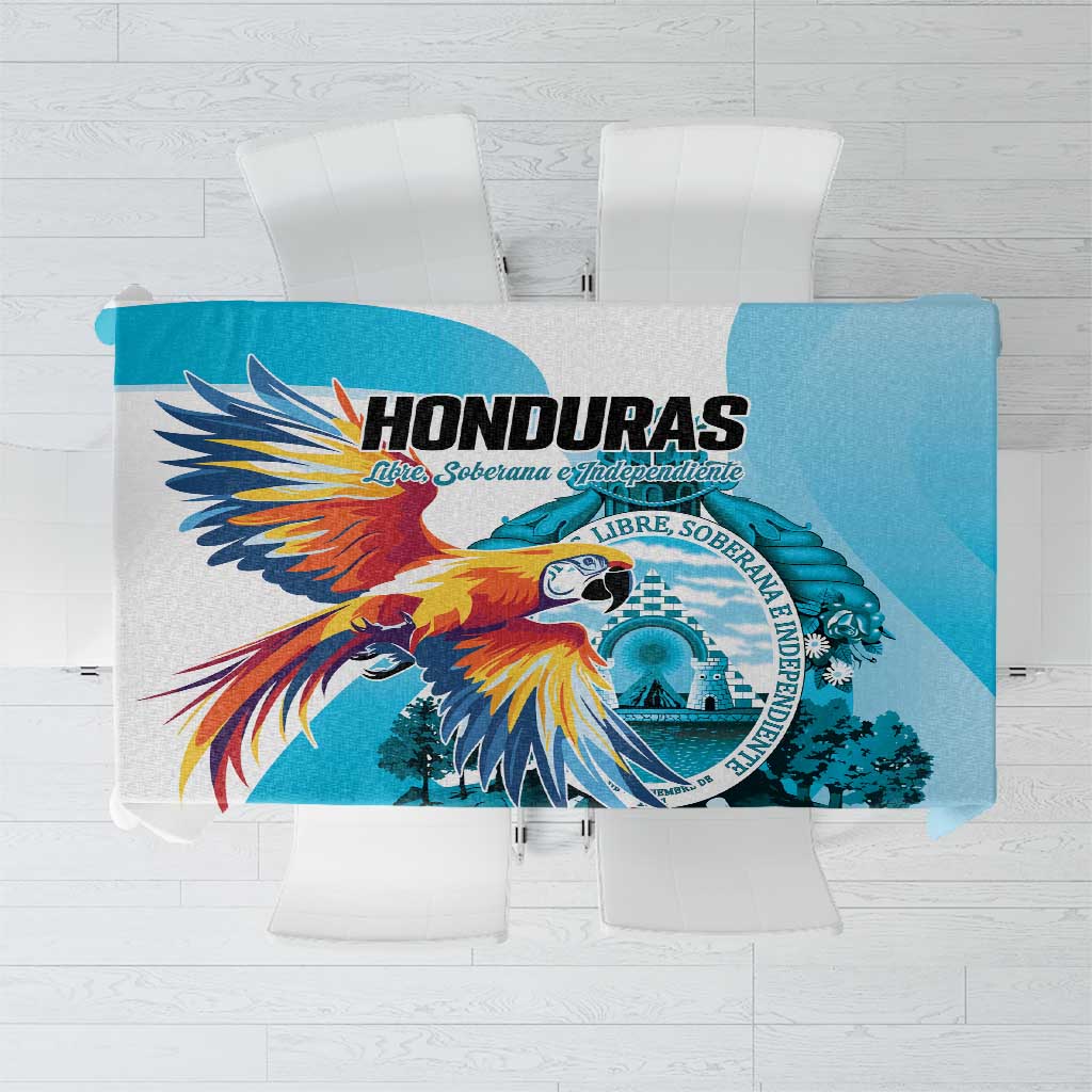 Honduras 1821 Tablecloth Scarlet Macaw Sky Blue Color - Wonder Print Shop