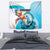 Honduras 1821 Tapestry Scarlet Macaw Sky Blue Color - Wonder Print Shop