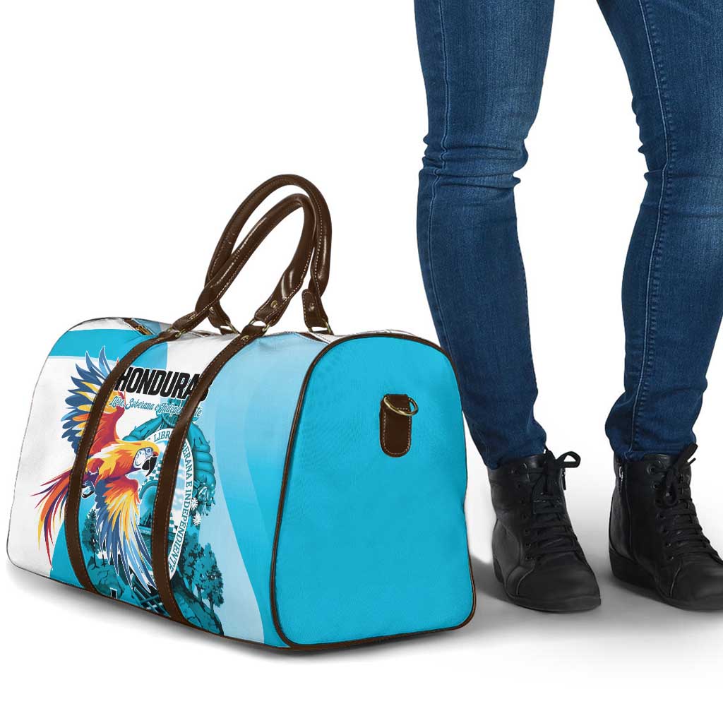 Honduras 1821 Travel Bag Scarlet Macaw Sky Blue Color - Wonder Print Shop