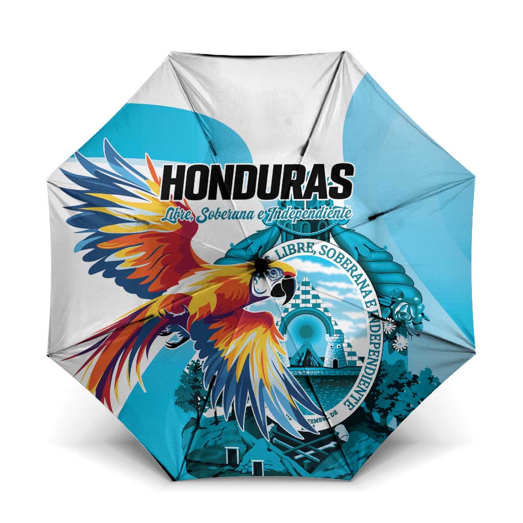 Honduras 1821 Umbrella Scarlet Macaw Sky Blue Color - Wonder Print Shop
